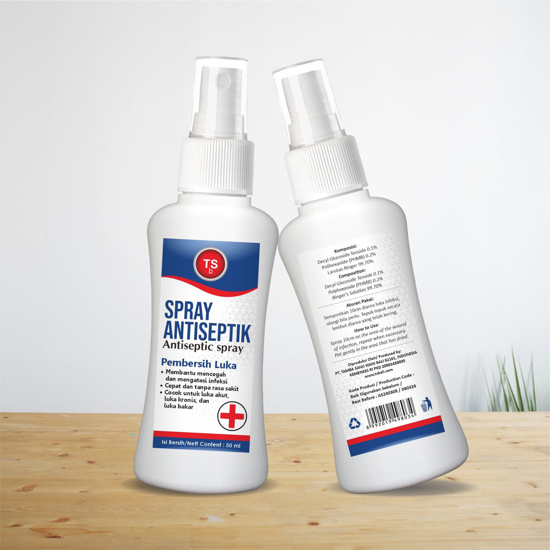 TSb Spray Antiseptic 50ml - Pembersih Luka Tanpa Rasa Perih - Image 4