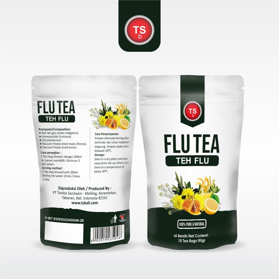 TSb Flu Tea - Teh Flu - 100% Pure & Natural- Teh Herbal - 10sct @5gr - Image 3