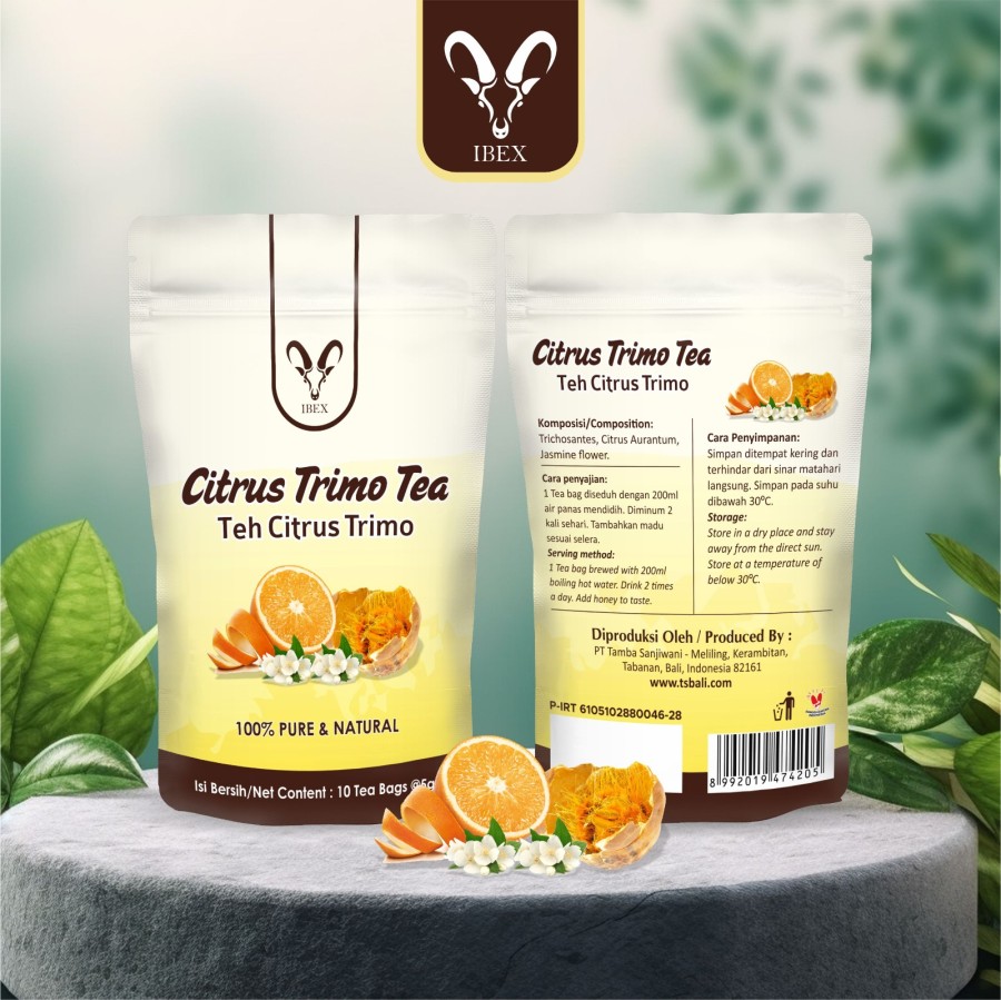 IBEX Citrus Trimo Tea - Teh Herbal 100% Pure&Natural - 10 teabags @5gr - Image 2