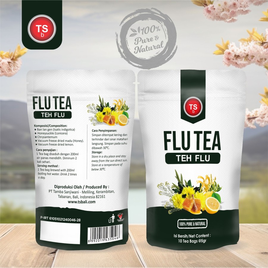 TSb Flu Tea - Teh Flu - 100% Pure & Natural- Teh Herbal - 10sct @5gr - Image 2