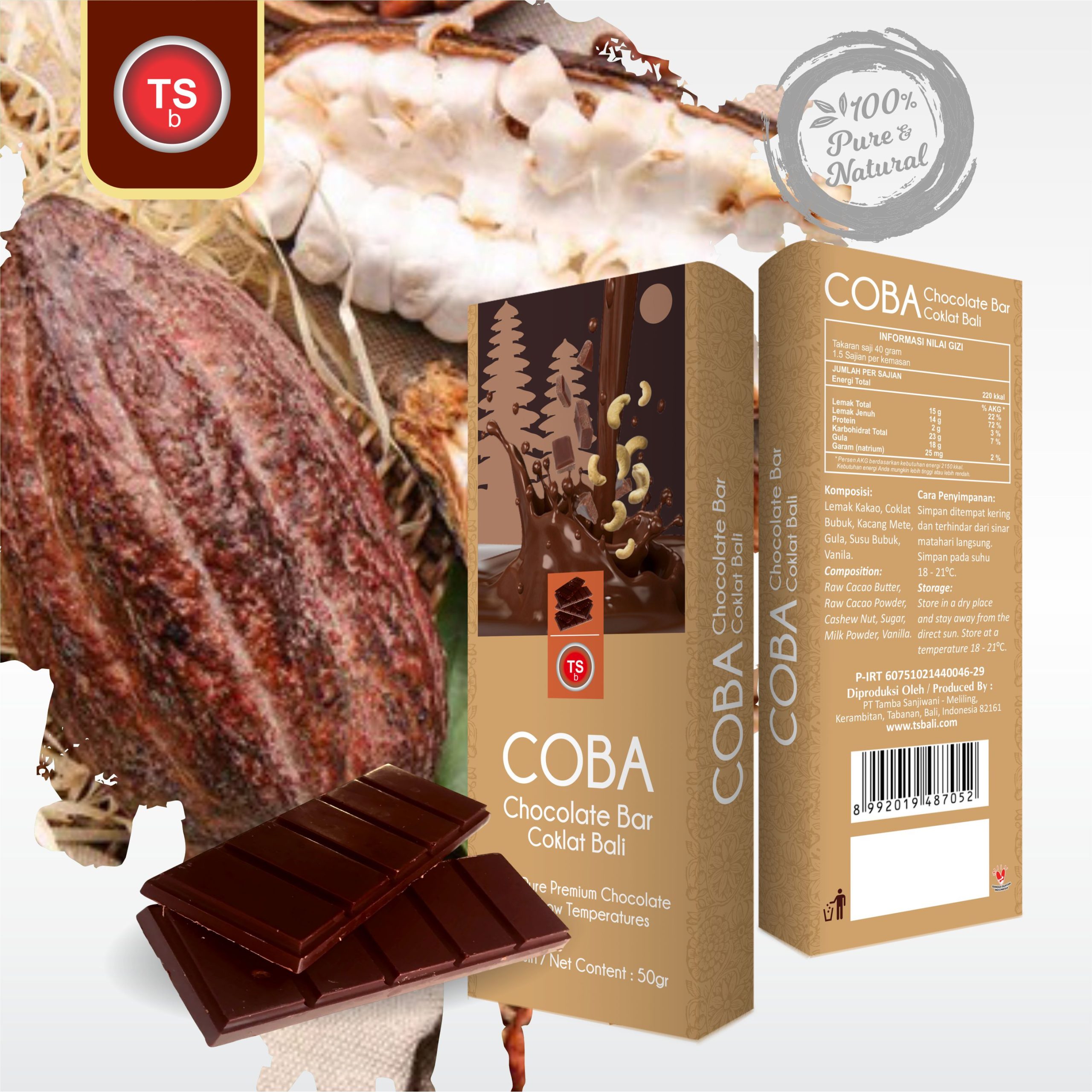 COBA Chocolate Bar - Coklat bali - Image 3