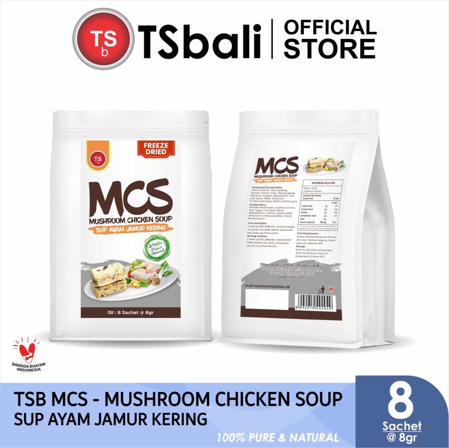TSb Freeze Dried MCS (Mushroom Chicken Soup) / Sup Ayam Jamur Kering / Soup Instant