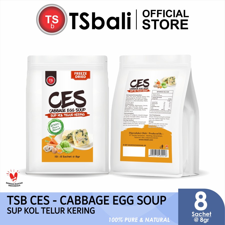 TSb Freeze Dried CES (Cabbage Egg Soup) / Sup Kol Telur Kering / Soup Instant