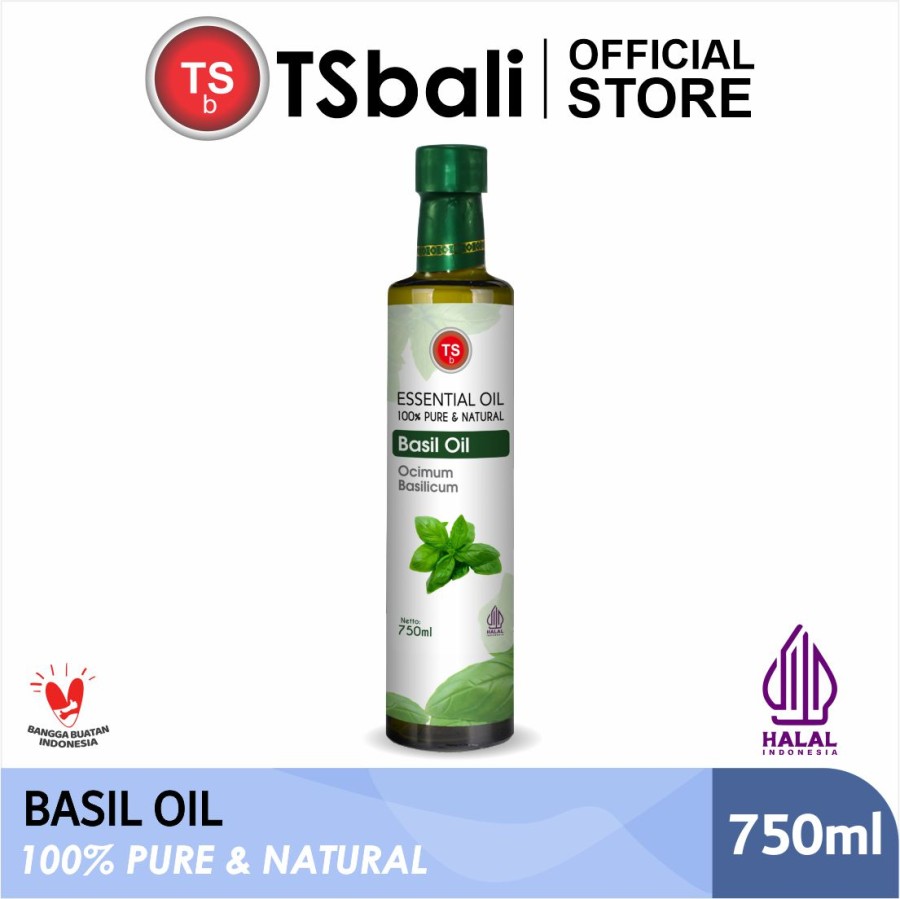 TSb Basil Essential Oil Diffuser Humidifier | Minyak Kemangi Esensial | Air Purifier Aromatherapy Oil EO 750ml