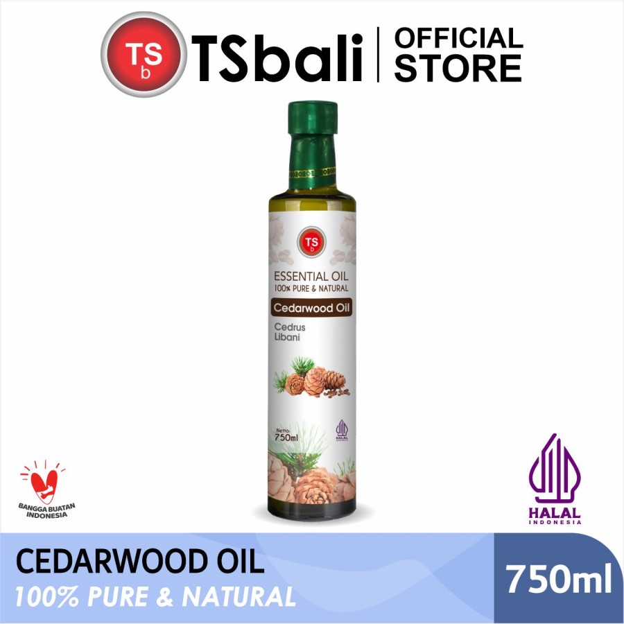 TSb Cedarwood Essential Oil Diffuser Humidifier | Minyak Esensial | Air Purifier Aromatherapy Oil EO 750ml